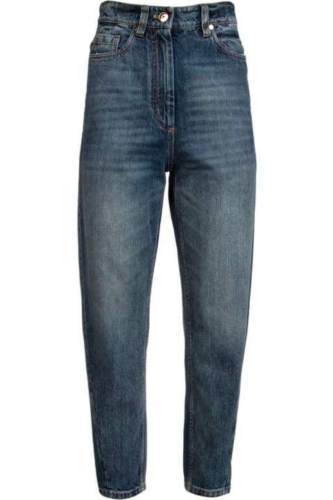 ウィメンズ Brunello Cucinelliのデニム Brunello Cucinelli High-waist Tapered Jeans
