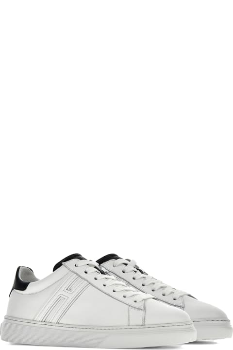 Hogan Shoes for Men Hogan H365 White Leather Sneakers