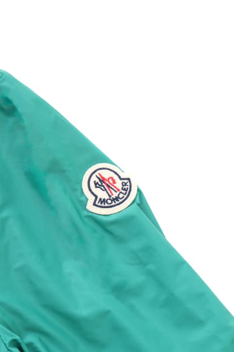 Moncler Coats & Jackets for Boys Moncler Aqua Green Urville Jacket