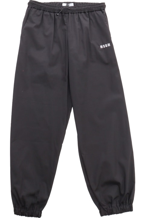 MSGM Bottoms for Girls MSGM Black Baggy Trousers