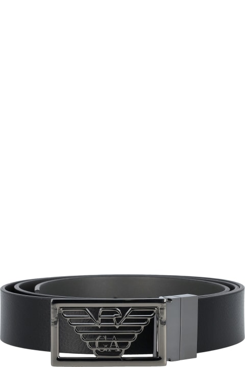 Emporio Armani Belts for Men Emporio Armani Reversible Plate Belt