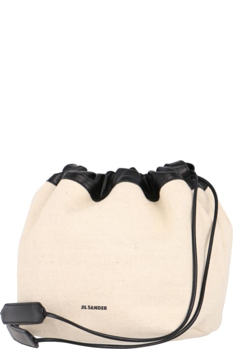Jil Sander Shoulder Bags for Women Jil Sander Logo Bucket Bag