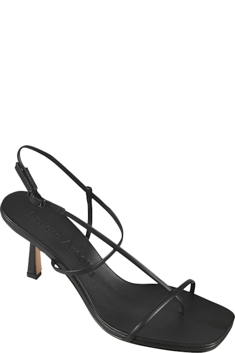 Studio Amelia Shoes for Women Studio Amelia Engraved Logo Back Strap Sandals