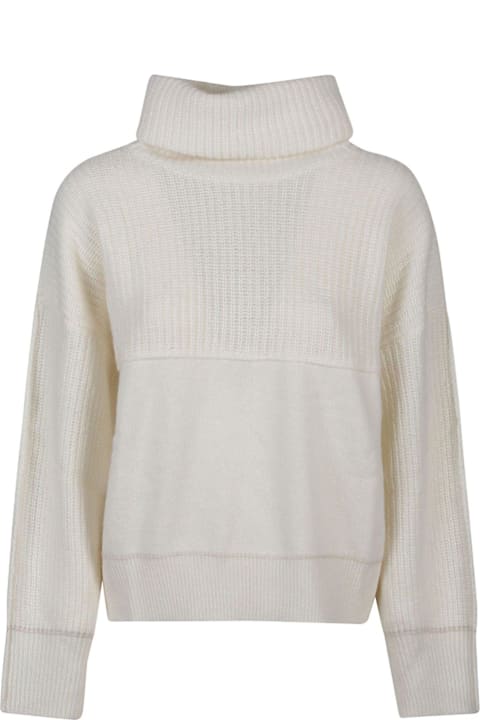 Pinko for Women Pinko Panelled Turtleneck Jumper