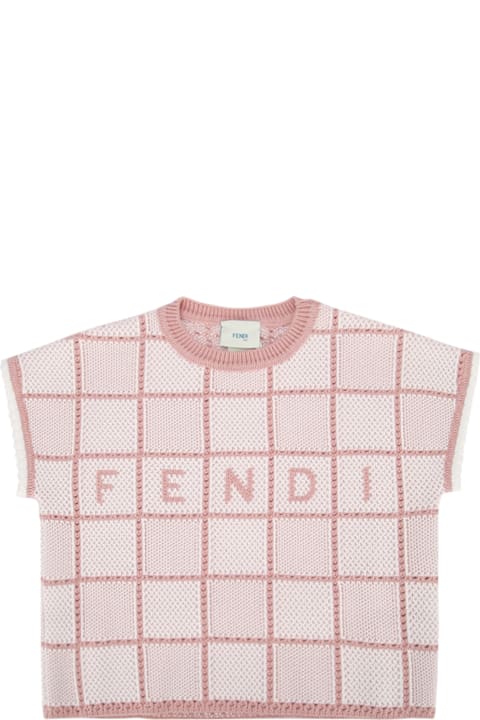Fashion for Kids Fendi T-shirt Cotton Crochet