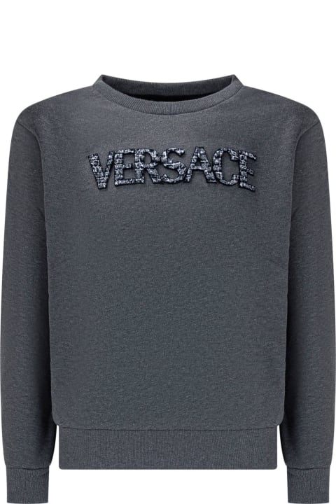 Versace Topwear for Girls Versace Sweatshirt With Logo
