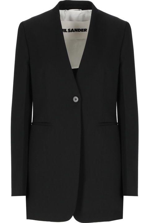 Jil Sander Coats & Jackets for Women Jil Sander Wool Single-breasted Jacket