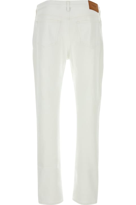 メンズ新着アイテム Burberry White Stretch Denim Jeans