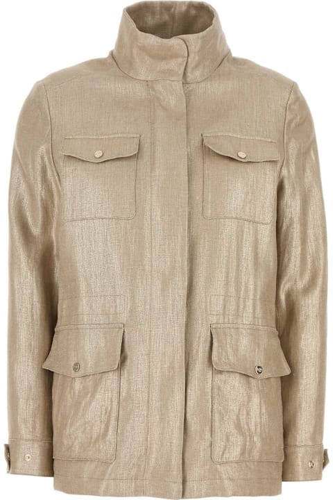 Herno Coats & Jackets for Women Herno Sand Linen Jacket