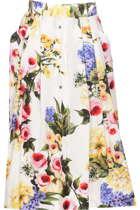 ウィメンズ新着アイテム Dolce & Gabbana Garden Print Skirt