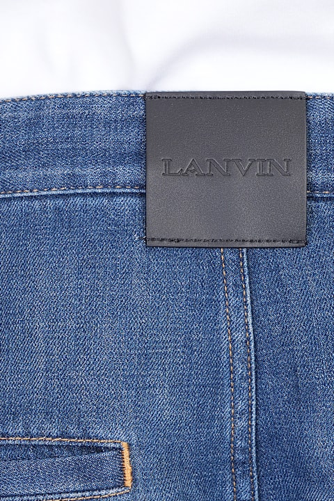 Lanvin Shorts In Blue Cotton | italist