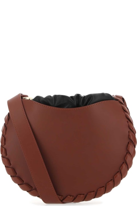 Chloé for Women Chloé Brick Leather Small Mate Crossbody Bag