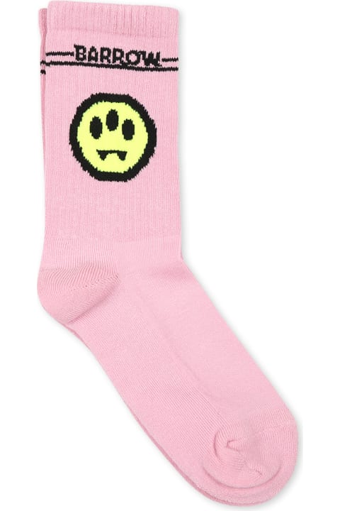 Barrow Underwear for Boys Barrow Pink Socks For Kids With Smiley