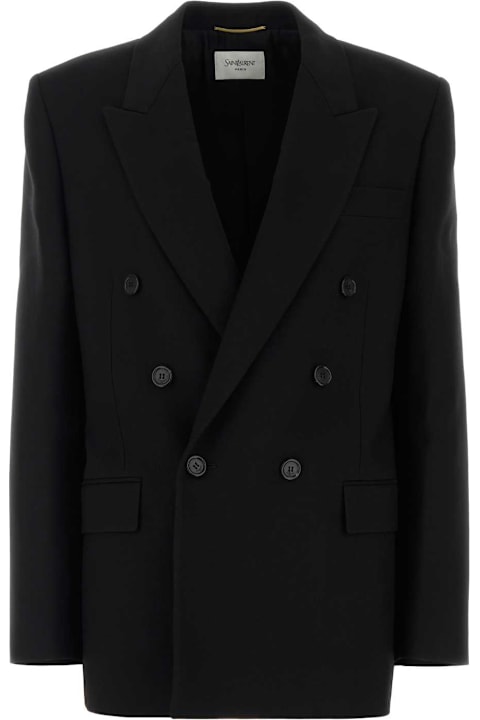 Saint Laurent Black Wool Blazer