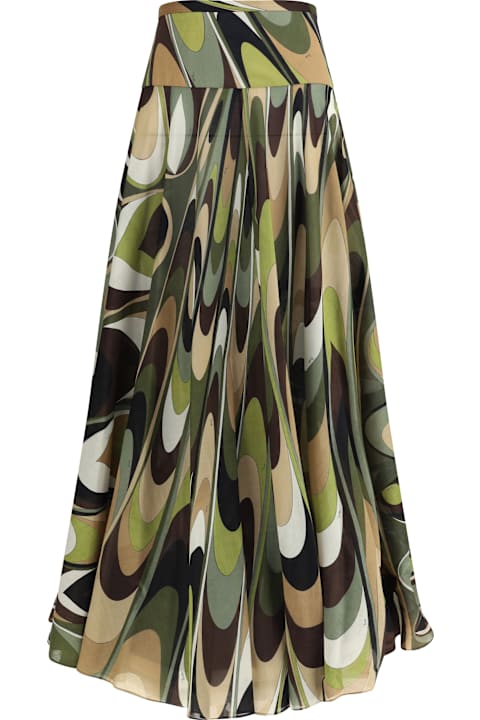 Pucci Skirts for Women Pucci Onde Print Long Skirt