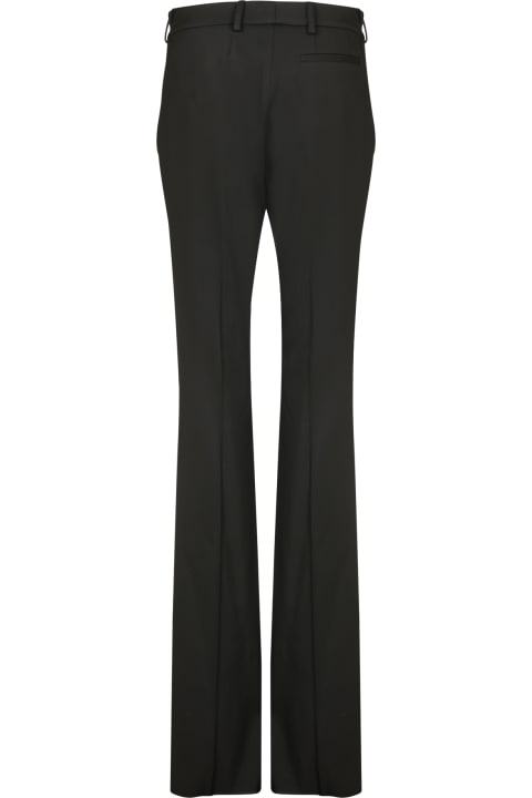 Roberto Cavalli for Women Roberto Cavalli Flare Cady Black And Gold Trousers