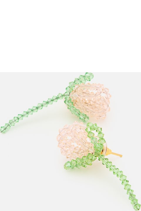 Simone Rocha Necklaces for Women Simone Rocha Cluster Crystal Flower Earring