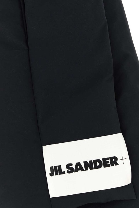 Scarves for Men Jil Sander Black Polyester Scarf