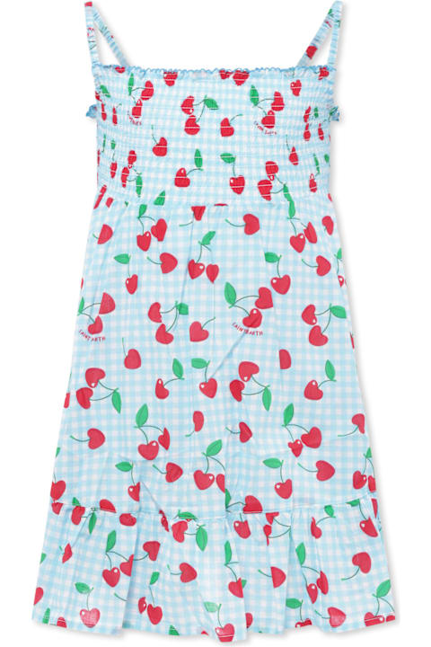 أدوات منزلية MC2 Saint Barth Light Blue Dress For Girl With Cherries