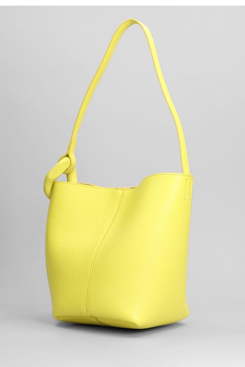 Fashion for Women J.W. Anderson Corner Shoulder Bag In Yellow Leather