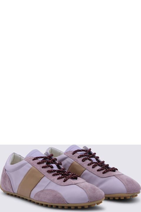 Tod's Violet Leather T-marathon Sneakers