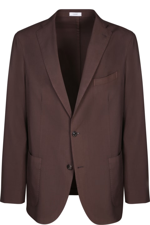 Suits for Men Boglioli Hopsack Brown Suit