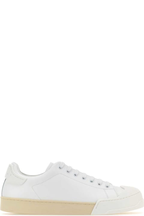 Marni for Men Marni White Leather Dada Sneakers
