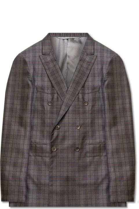 Larusmiani Suits for Men Larusmiani Double-breasted Tailored Suit Cork Suit