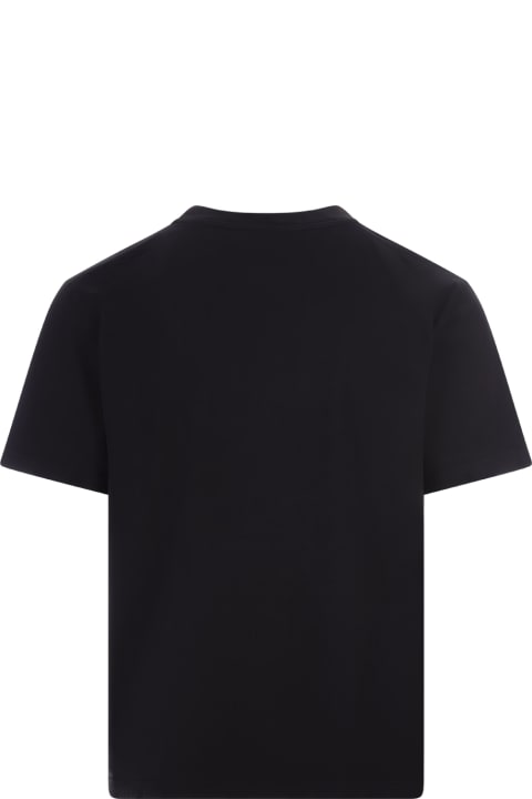 メンズ新着アイテム Barrow Black T-shirt With Logo On Neck