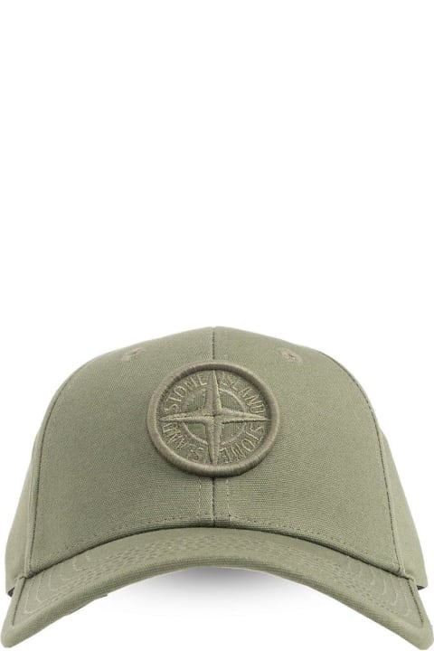 Accessories & Gifts for Boys Stone Island Junior Compass-motif Curved Peak Baseball Cap