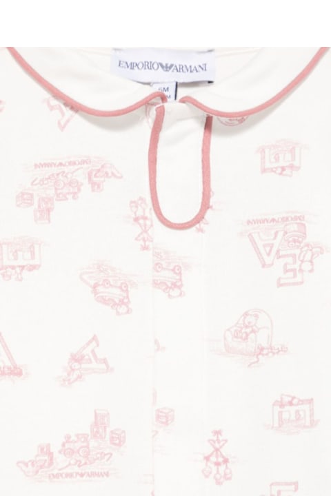 Emporio Armani for Kids Emporio Armani Multicolor Set Of Two With One-piece And Bib In Cotton Baby