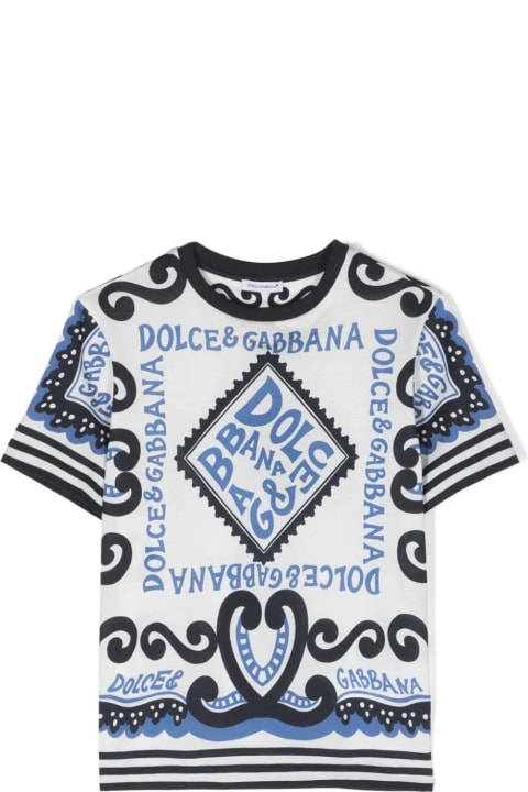 Fashion for Boys Dolce & Gabbana Jersey T-shirt With Marina Print