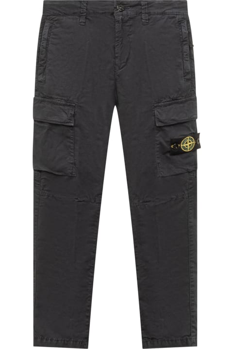 Stone Island Junior for Kids Stone Island Junior Tapered Badge Pants