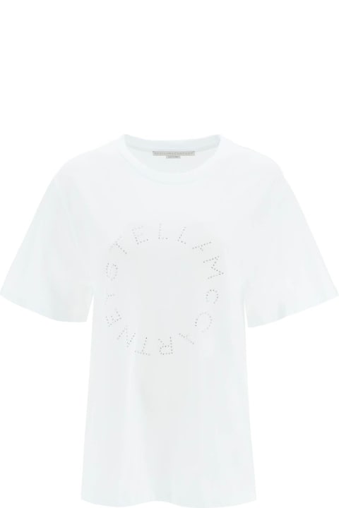 Stella McCartney Topwear for Women Stella McCartney Rhinestone Logo T-shirt
