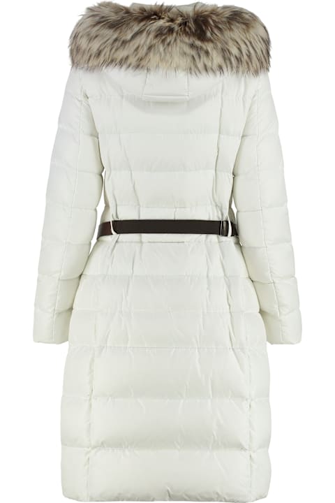 Homeware Moorer Niki Long Hooded Down Jacket