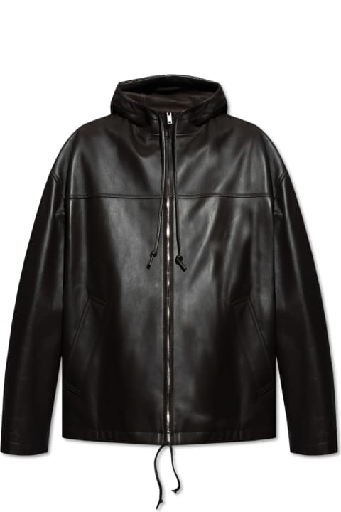 Coats & Jackets for Men Bottega Veneta Bottega Veneta Hooded Leather Jacket