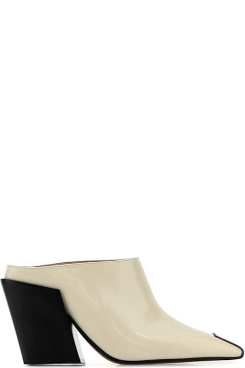 Bottega Veneta Sale for Women Bottega Veneta Ivory Leather Ventura Mules