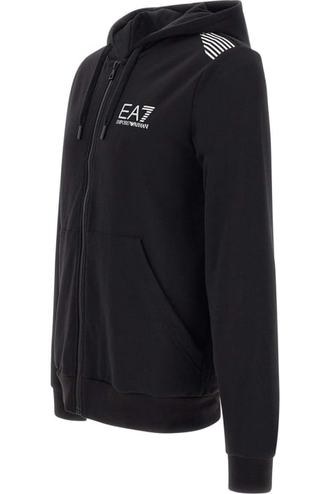 メンズ EA7のフリース＆ラウンジウェア EA7 Organic Cotton Sweatshirt