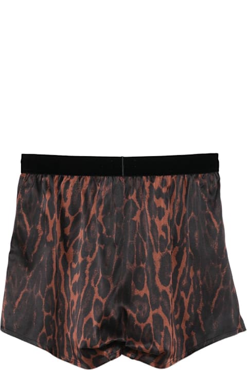 Homeware Tom Ford Tom Ford Leopard-print Stretch Silk Boxer