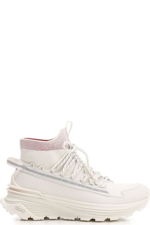 Moncler Wedges for Women Moncler Monte Runner Knit High-top Sneakers