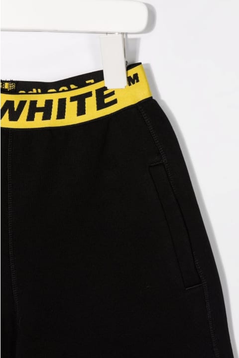 Fashion for Kids Off-White Kids Black Off Industrial Sports Shorts