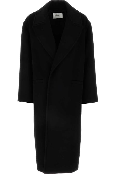 Coats & Jackets for Women Saint Laurent Black Cashmere Blend Coat