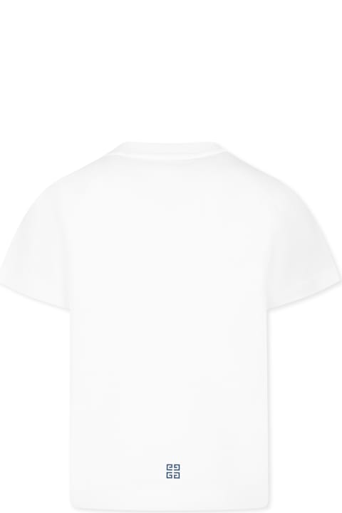 Homeware Givenchy White T-shirt For Boy With Logo
