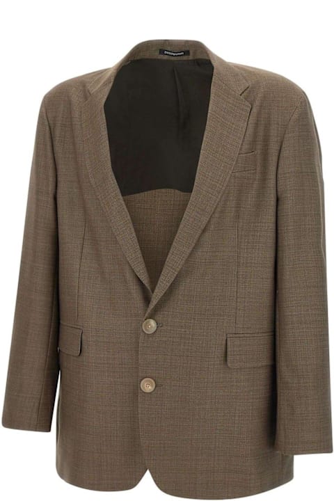 Homeware Emporio Armani Single Breasted Check Patterned Blazer
