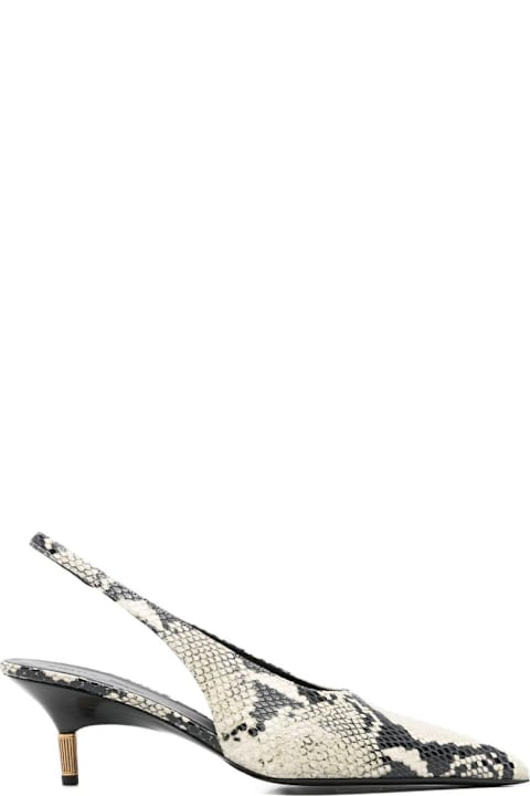 Khaite Bella Leather Slingback Pumps