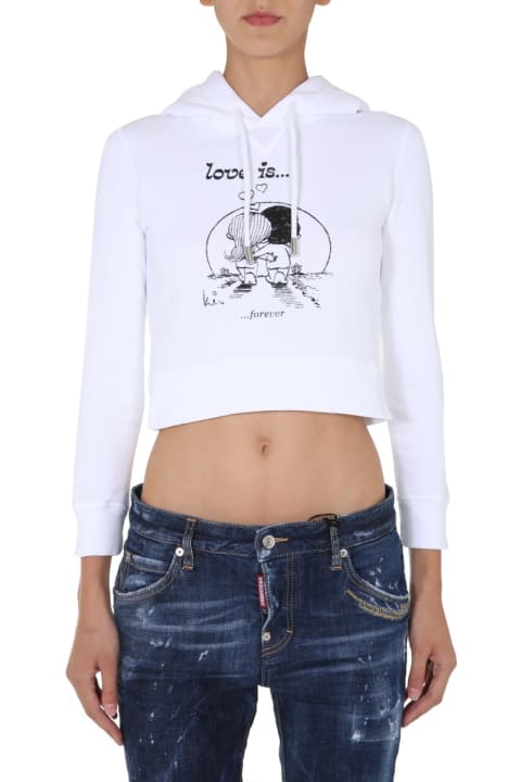 Homeware Dsquared2 Cropped Sweatshirt