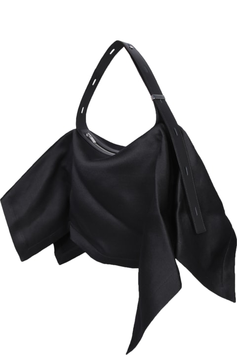 Issey Miyake Bags for Women Issey Miyake Enveloping Square Black Bag