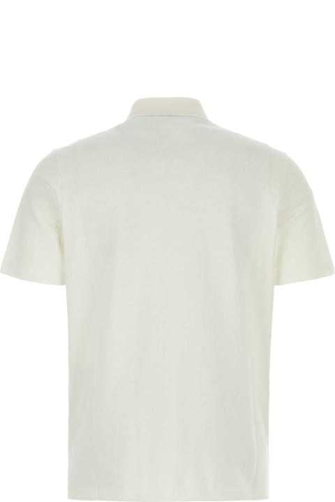 Sale for Men Fendi White Piquet Polo Shirt
