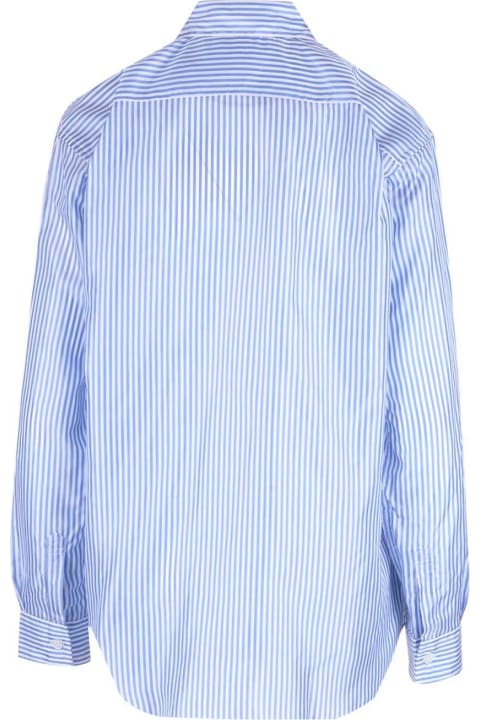 Shirts for Men Comme des Garçons Shirt Striped Long-sleeved Shirt