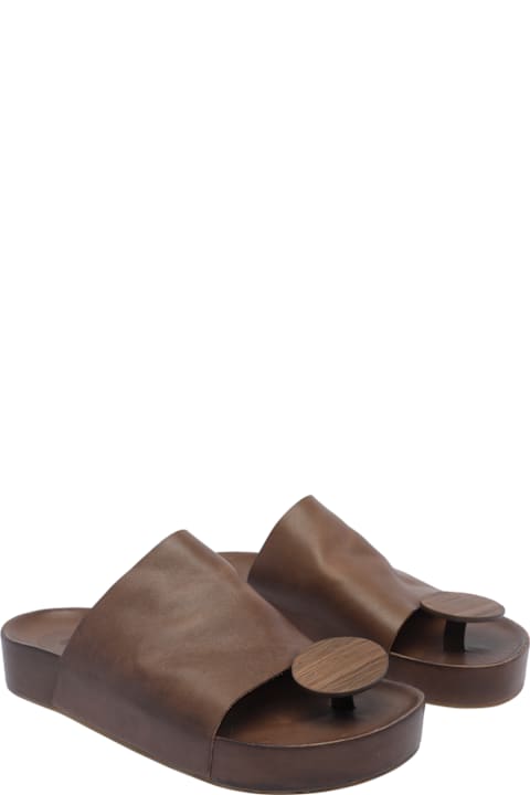 Uma Wang for Women Uma Wang Round Slide Sandals